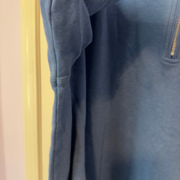 Peter Millar Men’s 1/4 Zip Cotton Pullover Sweater Size L Blue Golf Preppy - Picture 9 of 9